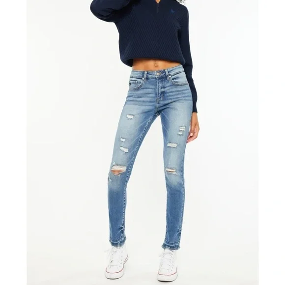 KanCan KC8347M Women’s Medium Wash Distressed Size 13 / 33 Jean Shorts J…​​​​ - Picture 8 of 8